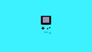 วอลเปเปอร์ศิลปะมินิมอลเกมบอยคัลเลอร์สีน้ำเงิน