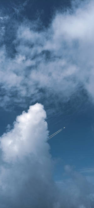 เส้นควันสีฟ้าสวยงามเรียบง่าย