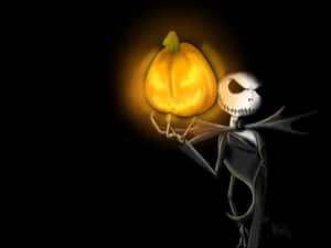 แจ็ค สเกลลิงตัน ราชาแห่งเมืองฮาโลวีน จากผลงานของทิม เบอร์ตัน เรื่อง The Nightmare Before Christmas — 聖誕夜驚魂 วอลเปเปอร์