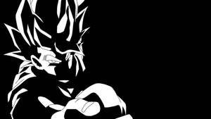 วอลเปเปอร์ขาวดำของ Ssj Goku Black โดย RayzorBlade189