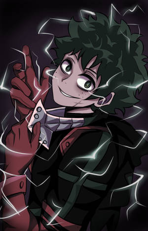 วอลเปเปอร์แฟนอาร์ต Villain Deku สายฟ้าขาว — กาแล็กซี่ Tab S วอลเปเปอร์