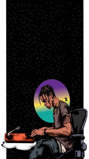 วอลเปเปอร์ Astroworld สุดศิลป์ที่มี Travis Scott ในอวกาศ — ทรูแบล็ค วอลเปเปอร์