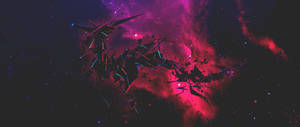 วอลเปเปอร์แว่นตาสีดำในกาแล็กซี — 2560x1080 วอลเปเปอร์