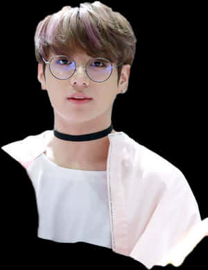 แว่นตาและสร้อยคอของสมาชิก BTS