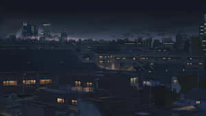 ภาพเมืองอนิเมะ — นีออนซิตี้ วอลเปเปอร์