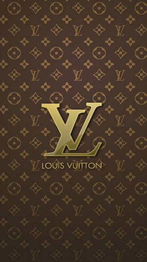 โทรศัพท์ Louis Vuitton สีน้ำตาลทอง