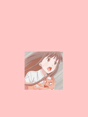 โทรุฮอนดะ สายมินิมอลสีชมพู Fruits Basket อนิเมะ — มินิมอลิสต์อนิเมะ วอลเปเปอร์