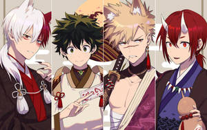วอลเปเปอร์โทโดโรกิสุดน่ารักกับบาคูโกและมิโดริยะ — น่ารัก โทโดโรกิ วอลเปเปอร์