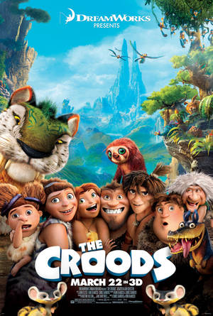 โปสเตอร์ภาพยนตร์ 3D The Croods — หัวเว่ย เมทแพด แอร์ (2026) วอลเปเปอร์