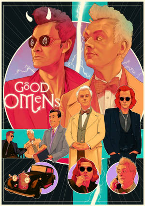 วอลเปเปอร์โปสเตอร์สร้างสรรค์ Good Omens — Oppo Pad 5 จอด้าน วอลเปเปอร์