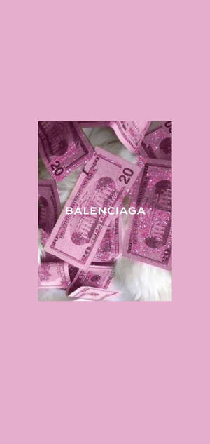วอลเปเปอร์โปสเตอร์สีม่วงสวยงาม Balenciaga — iPhone 15 วอลเปเปอร์