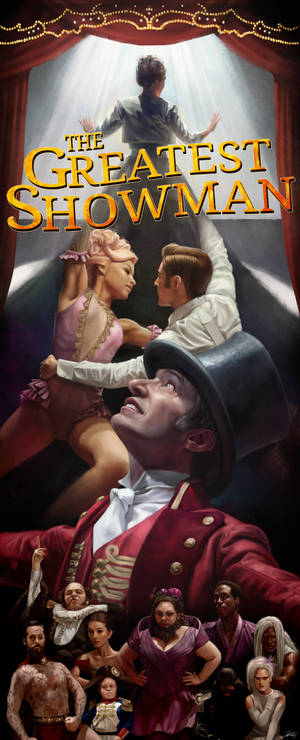 วอลเปเปอร์โปสเตอร์สุดตระการตา The Greatest Showman — Galaxy Z Fold 6 วอลเปเปอร์