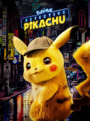 โปสเตอร์หนังโปเกมอน ยอดนักสืบพิคาชู ถนนยามค่ำ — พิคาชู วอลเปเปอร์