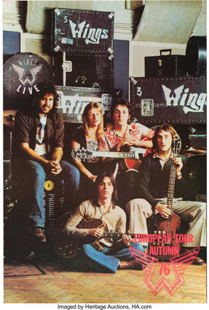 โปสเตอร์โปรโมทัวร์ Paul McCartney And Wings — หัวเว่ย เมทแพด แอร์ (2025) วอลเปเปอร์