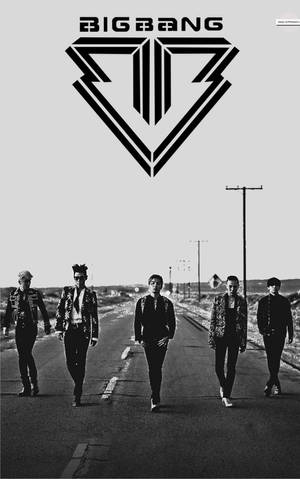 วอลเปเปอร์โปสเตอร์โมโนโครม Bigbang — RedMagic Tablet วอลเปเปอร์