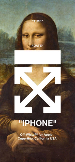วอลเปเปอร์ Mona Lisa Off-White iPhone — iPhone 15 วอลเปเปอร์