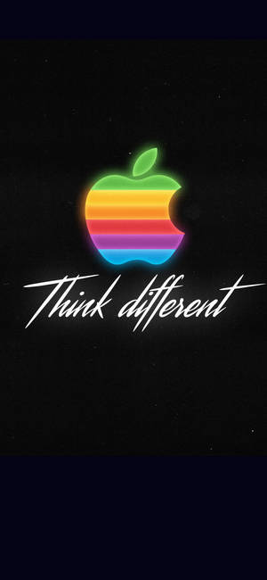 วอลเปเปอร์ Rainbow Apple Logo Iphone Xs — iPhone 15 วอลเปเปอร์