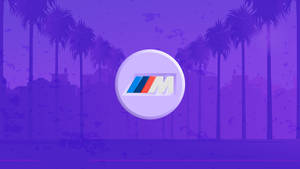 โลโก้ BMW M ต้นปาล์มสีม่วง — สีม่วง วอลเปเปอร์