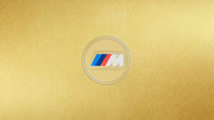 โลโก้ BMW M สีทอง — ทอง วอลเปเปอร์