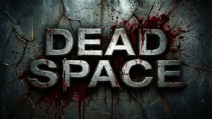 โลโก้ Dead Space อันเป็นสัญลักษณ์ พร้อมพื้นผิวสไตล์สยองขวัญสุดโหด