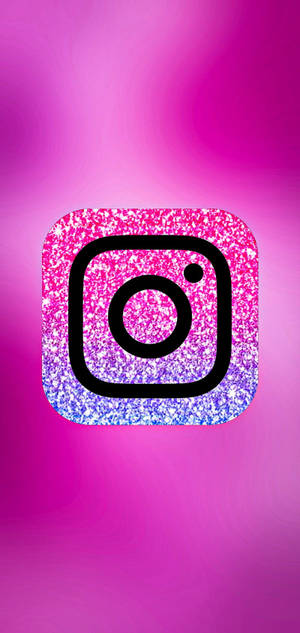 วอลเปเปอร์โลโก้ Instagram กลิตเตอร์สีชมพู — กูเกิล พิกเซล 6 โปร วอลเปเปอร์