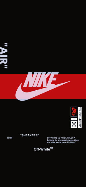 โลโก้ Nike iPhone แถบแดง — iPhone 14 วอลเปเปอร์