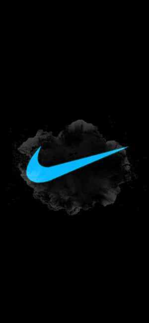 Blue Nike Logo — iPhone 16 Pro Max วอลเปเปอร์