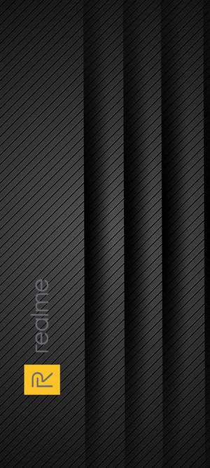 โลโก้ Realme เส้นขนาน — Black วอลเปเปอร์