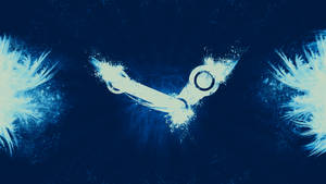ภาพพื้นหลังโลโก้เกม Steam สีขาว 4k