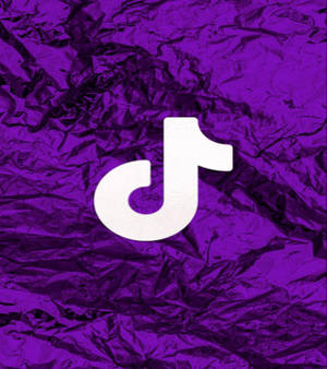 วอลเปเปอร์โลโก้ TikTok ผ้าลึกสีม่วงเข้ม — Oppo Find N5 วอลเปเปอร์