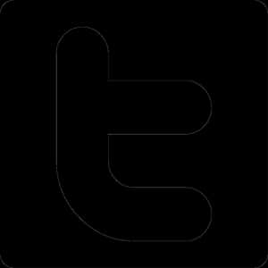 เวกเตอร์โลโก้ Twitter - โลโก้ Twitter ขาวดำ PNG