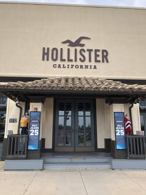 วอลเปเปอร์โลโก้หน้าร้าน Hollister — 3:4 วอลเปเปอร์