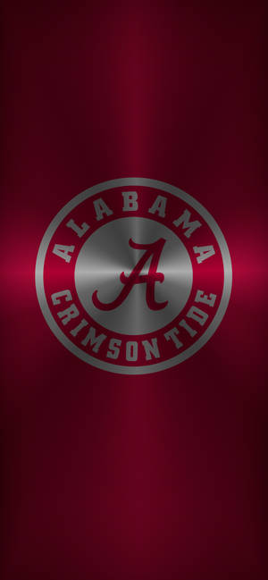 วอลเปเปอร์โลโก้เมทัลลิก Alabama Crimson Tide — iPhone 18 Pro Max วอลเปเปอร์