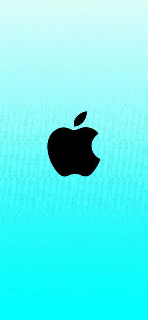 วอลเปเปอร์โลโก้แอปเปิลสีฟ้าไซอัน — iPhone 12 Pro วอลเปเปอร์