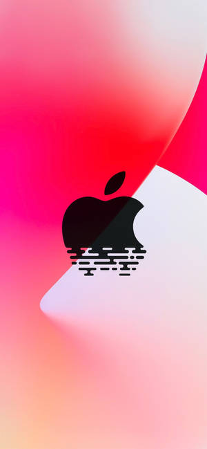 วอลเปเปอร์โลโก้แอเปิ้ลแดง iPhone 12 — iPhone 12 วอลเปเปอร์