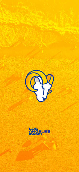 วอลเปเปอร์โลโก้การ์ตูน Los Angeles Rams — iPhone 14 Pro วอลเปเปอร์