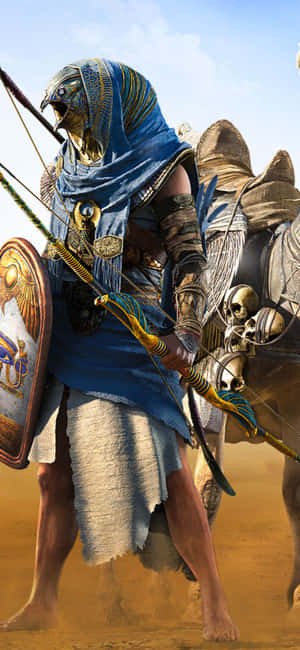 พื้นหลัง iPhone X Assassin's Creed Origins — Realme Neo7x วอลเปเปอร์