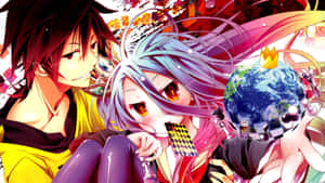 พื้นหลัง No Game No Life — ノーゲーム・ノーライフ วอลเปเปอร์