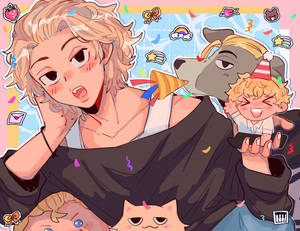 ไมกี้ ทอมกรีฟเวนเจอร์ส แฟนอาร์ตน่ารัก — น่ารัก อนิเมะ GIF วอลเปเปอร์