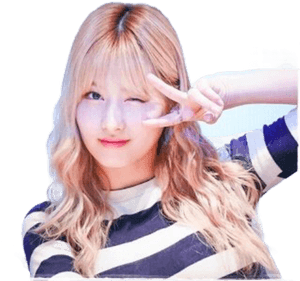 ไอดอลเกาหลีทำสัญลักษณ์ Peace
