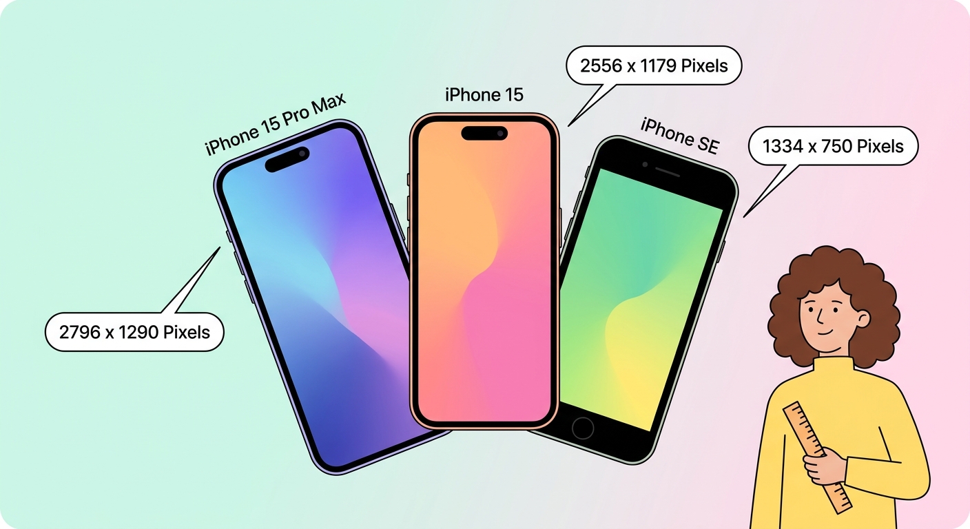 คู่มือขนาดวอลเปเปอร์ iPhone — ทุกรุ่น